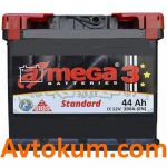 Акумулятор A-mega Standart 6СТ-44-А3 L+